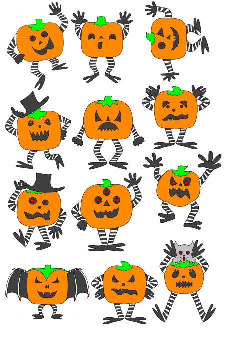 Pumpkin Man Halloween Ornaments