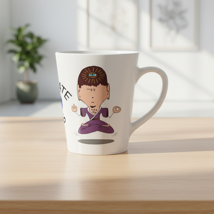 Meditate This Latte Mug — Funny Third Eye Meditation Coffee Cup