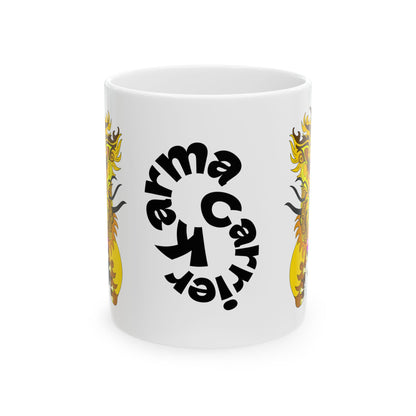 Dragon Yin Yang Ceramic Mug — Asian Lion Dance Coffee Cup (11oz, 15oz)