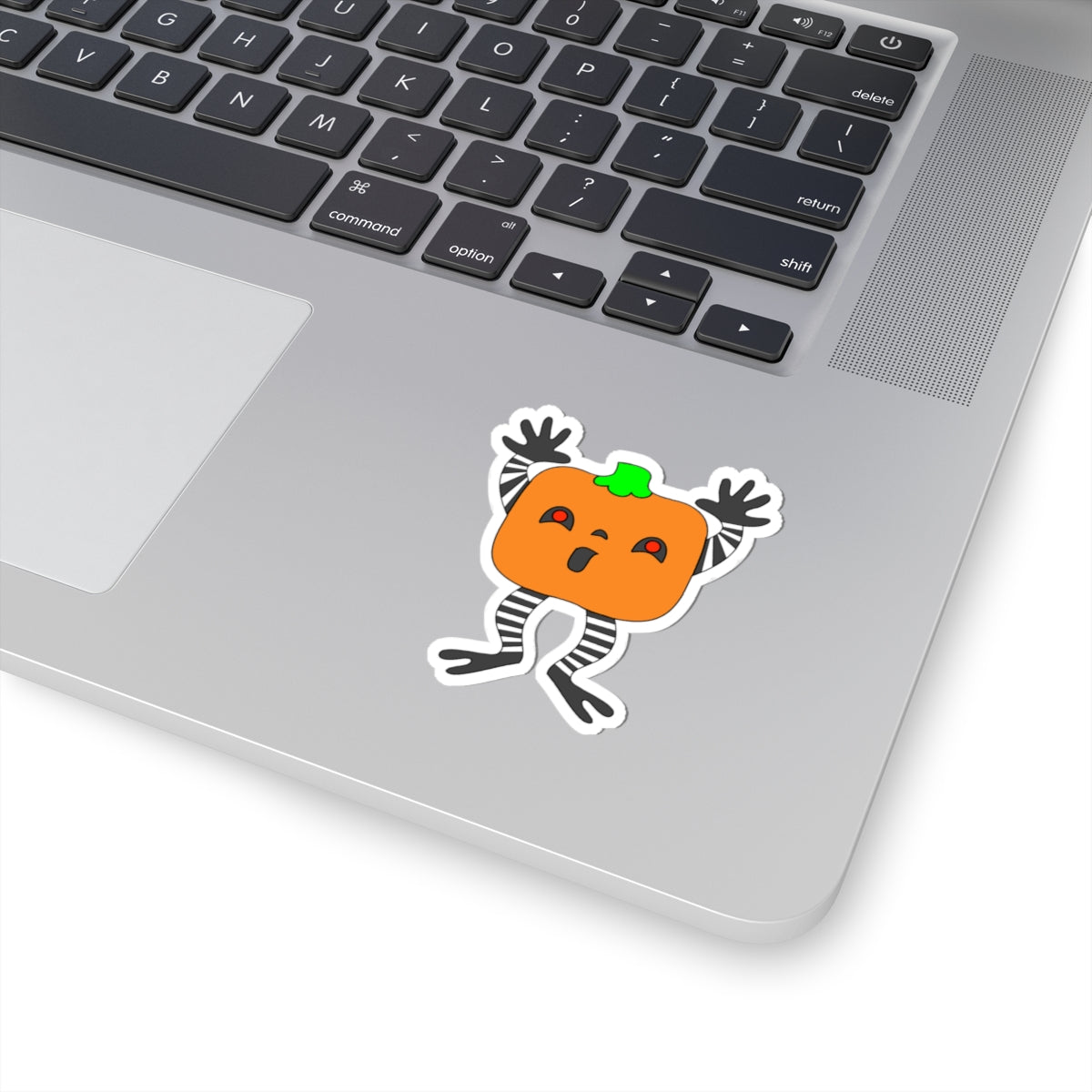 Pumpkin Buddy Sticker — Cute Halloween Pumpkin Character Kiss-Cut Sticker