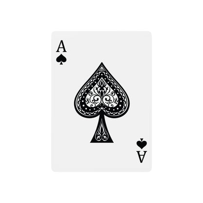Colorful Psychedelic Poker Playing Cards — Rainbow Heart & Star Back Design