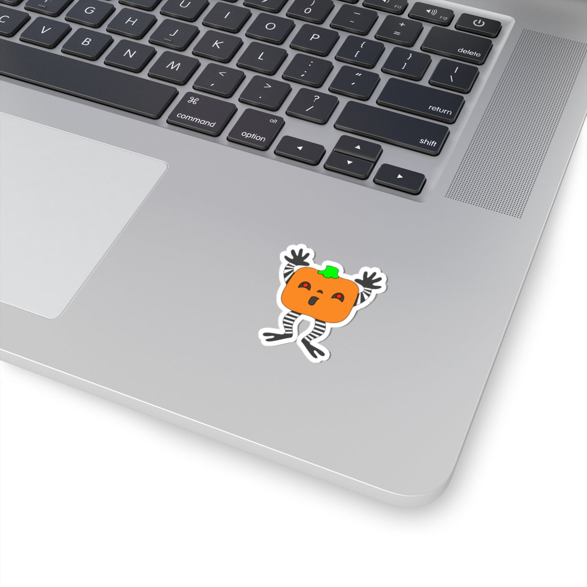 Pumpkin Buddy Sticker — Cute Halloween Pumpkin Character Kiss-Cut Sticker