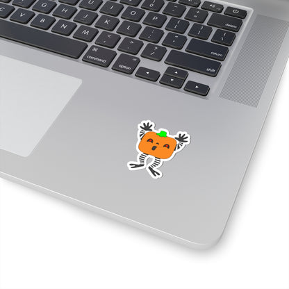 Pumpkin Buddy Sticker — Cute Halloween Pumpkin Character Kiss-Cut Sticker