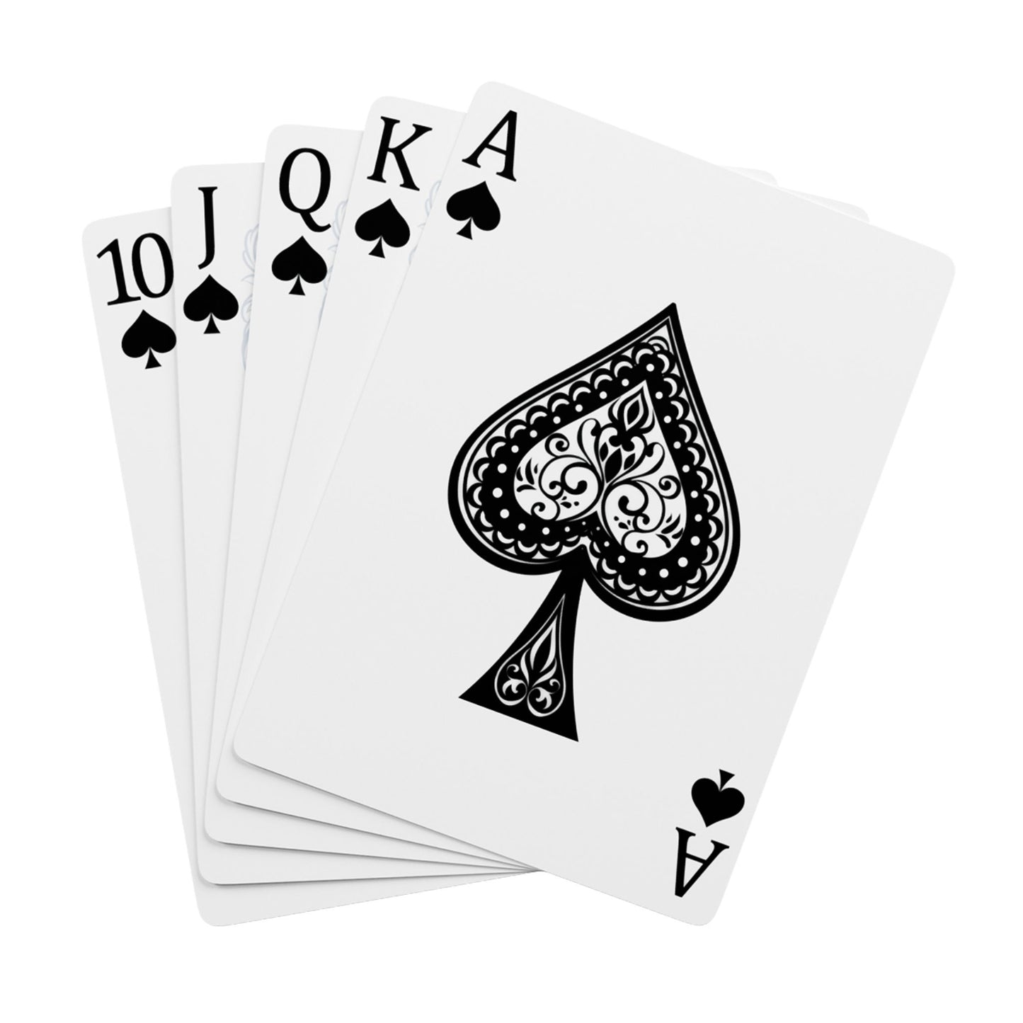 Colorful Psychedelic Poker Playing Cards — Rainbow Heart & Star Back Design