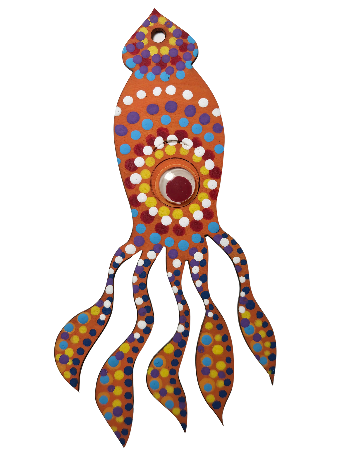 6 inch Google eye squid