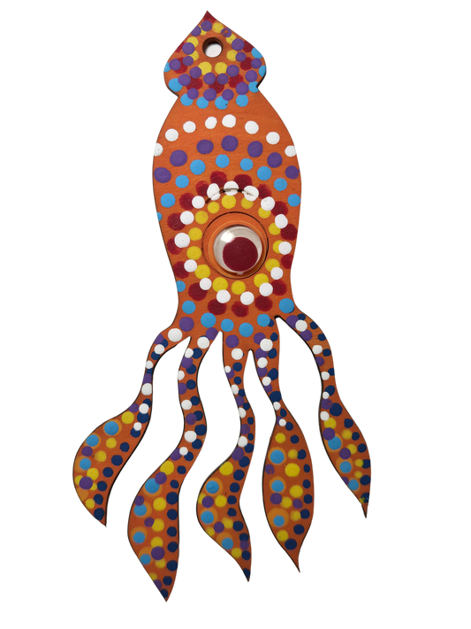 6 inch Google eye squid