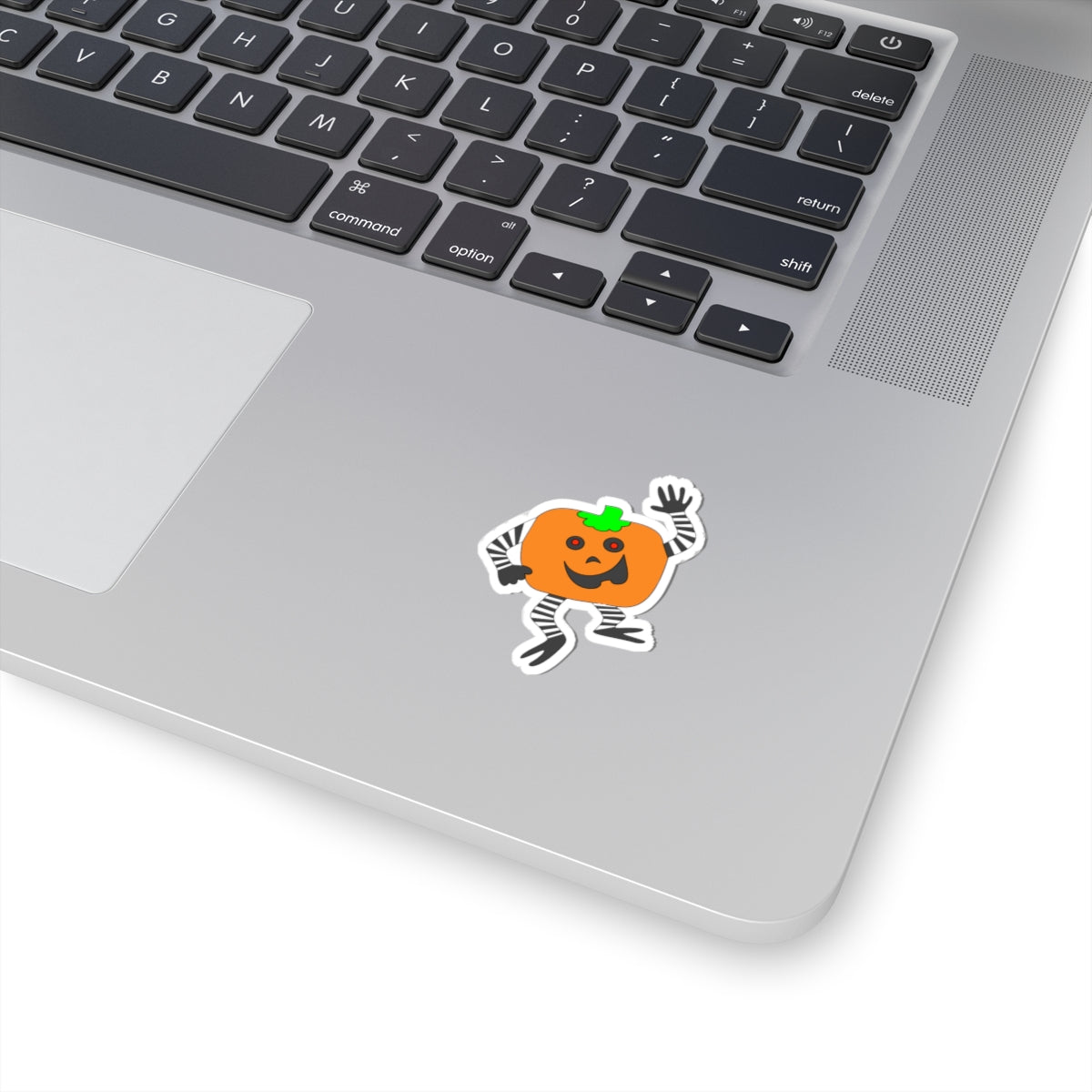 Cute Dancing Pumpkin Sticker — Halloween Kiss-Cut Sticker for Laptops & Planners