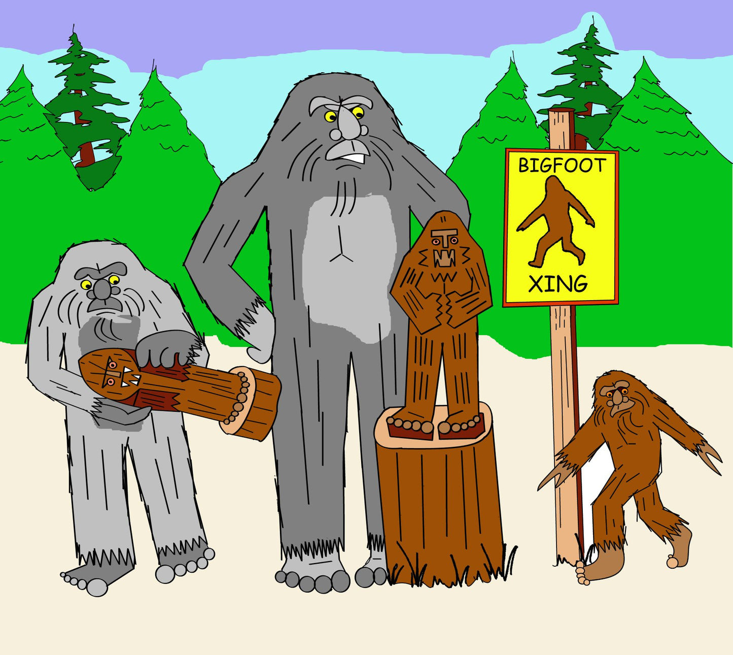 Hello Bigfoot ColorBook