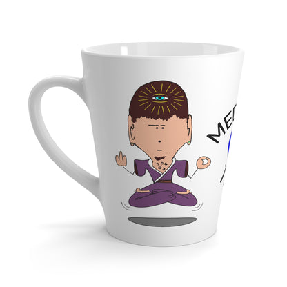 Meditate This Latte Mug — Funny Third Eye Meditation Coffee Cup