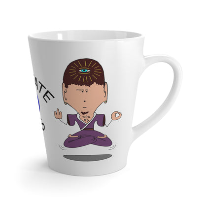 Meditate This Latte Mug — Funny Third Eye Meditation Coffee Cup