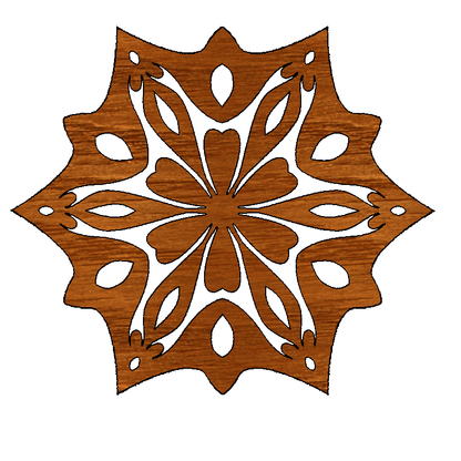 Snowflake Mobile Wooden Ornaments