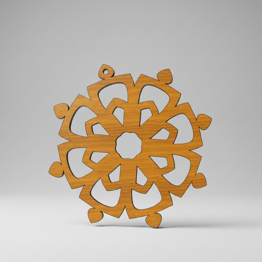 Snowflake Mobile Wooden Ornaments
