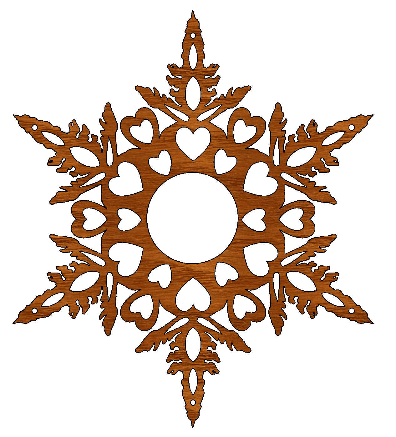 Snowflake Mobile Wooden Ornaments