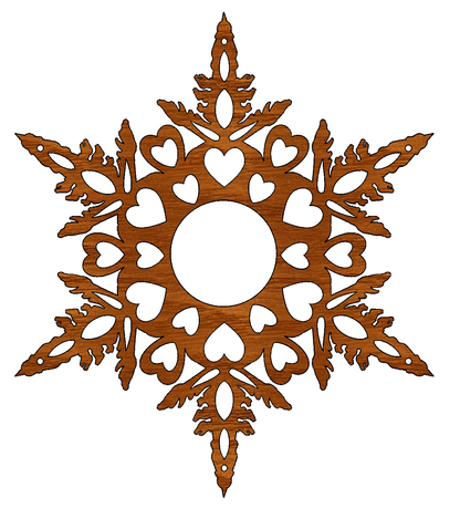 Snowflake Mobile Wooden Ornaments