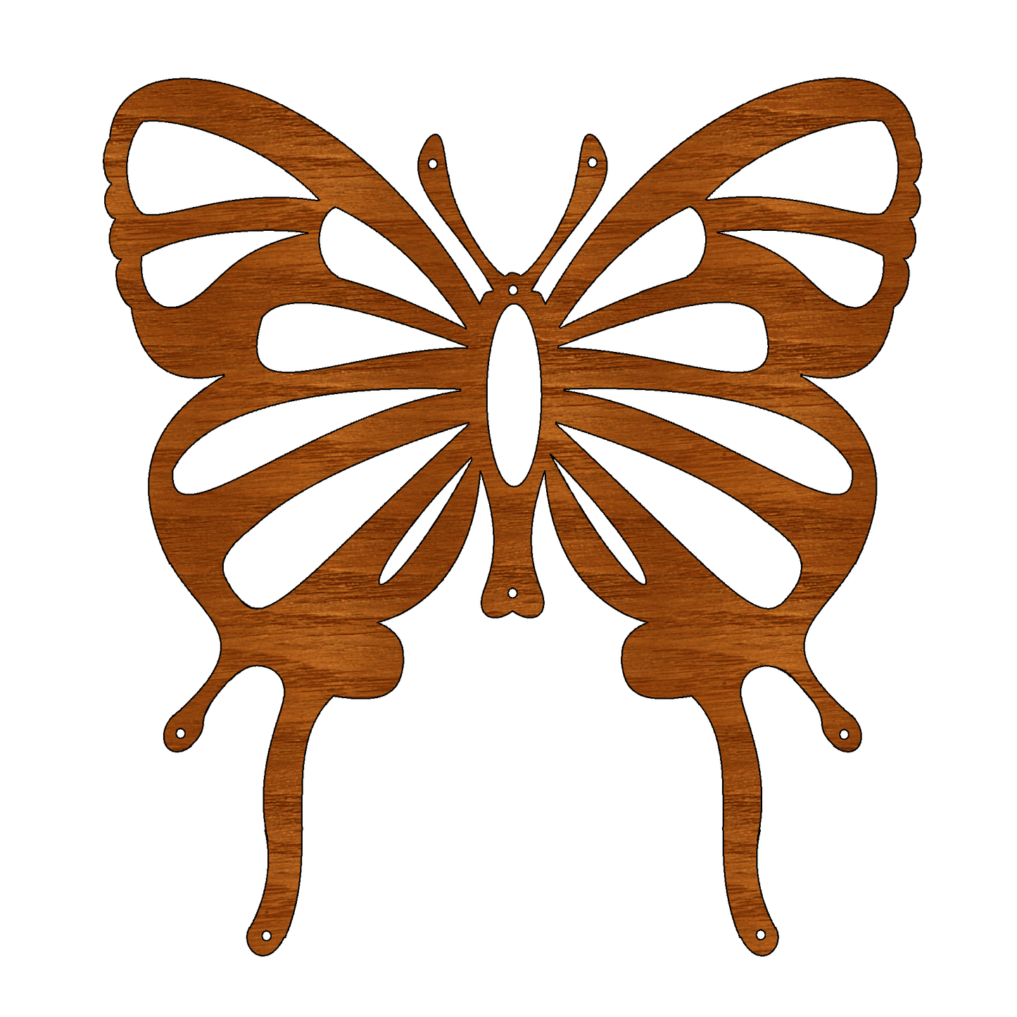 Sunflower & Butterfly Wooden Mobile