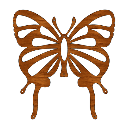 Sunflower & Butterfly Wooden Mobile