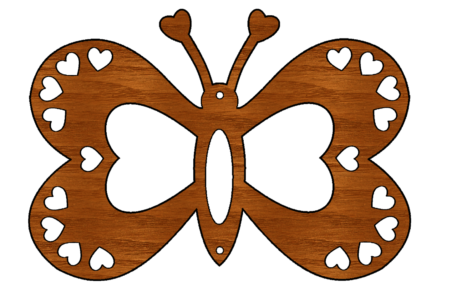 Sunflower & Butterfly Wooden Mobile