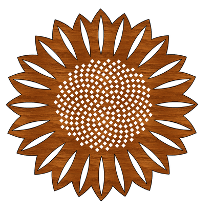 Sunflower & Butterfly Wooden Mobile