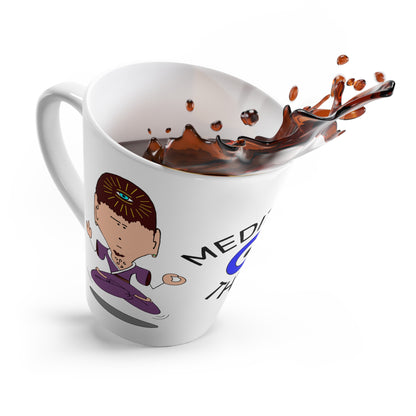 Meditate This Latte Mug — Funny Third Eye Meditation Coffee Cup
