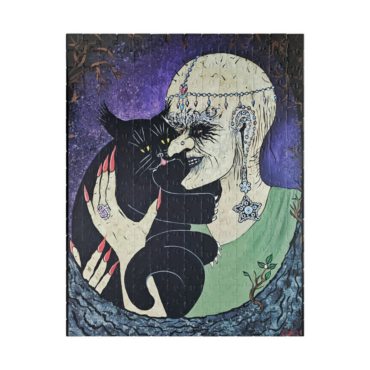 Trickster and Sorceress Share a Tender Moment  Jigsaw Puzzle