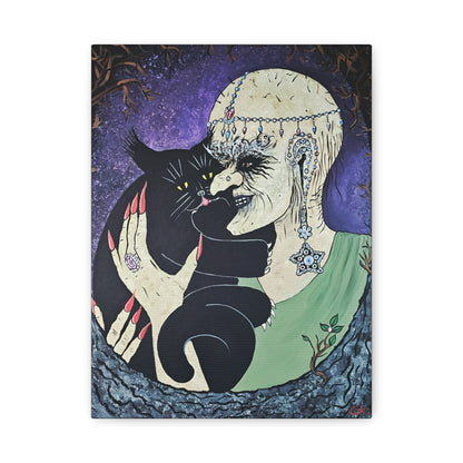 Trickster and Sorceress Share a Tender Moment Matte Canvas, Stretched, 1.25"