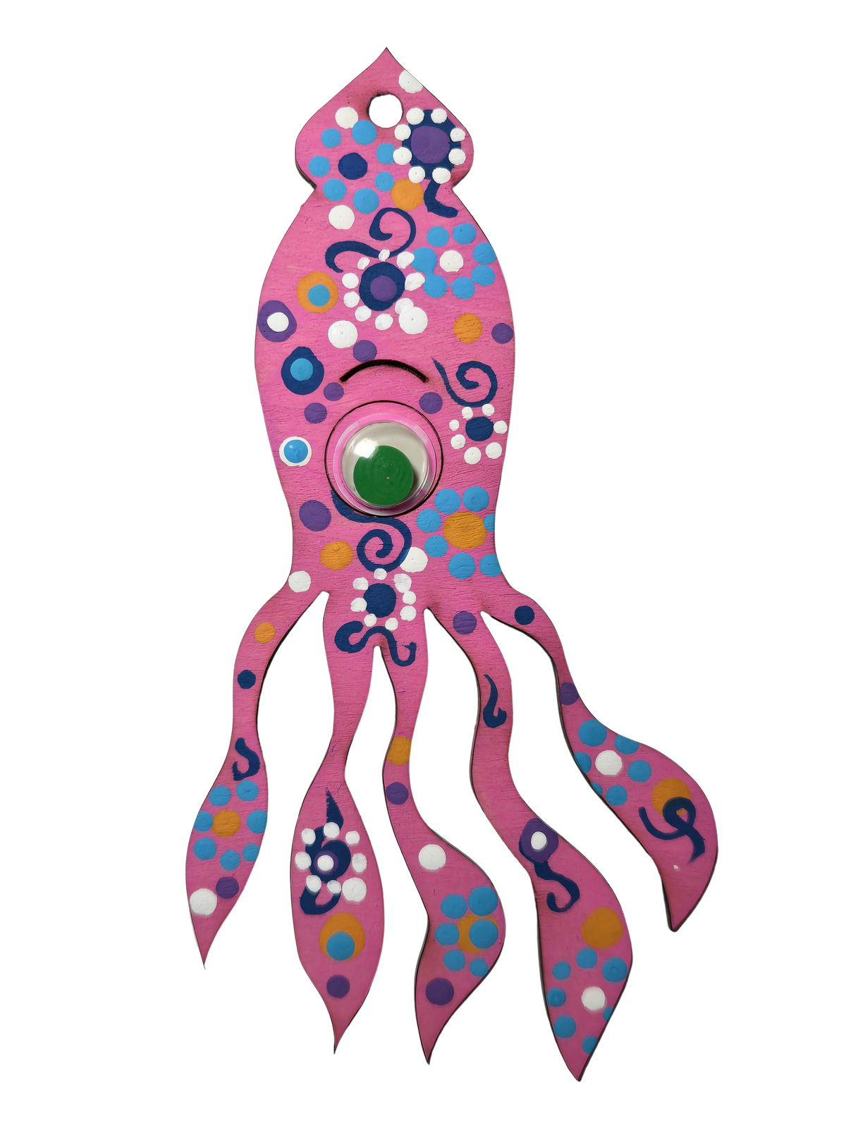 6 inch squid ornament