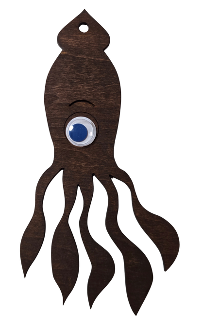 large stained squid blue eye