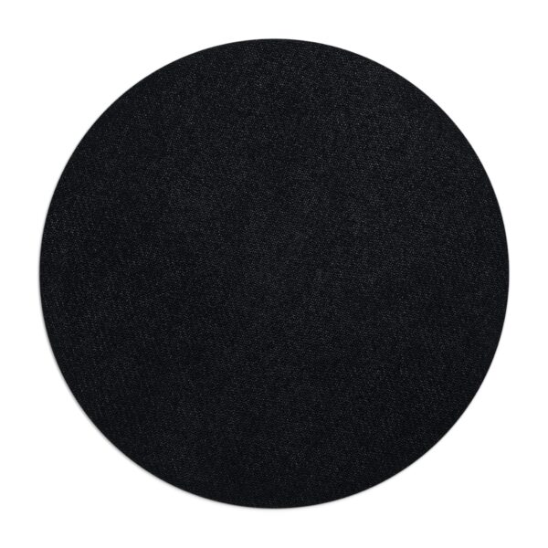 A black circle is shown with no background.