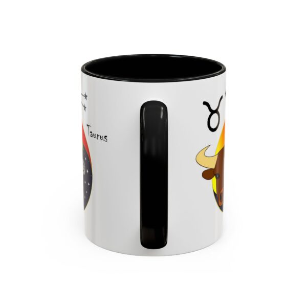 A black and white mug with a picture of a monkey.