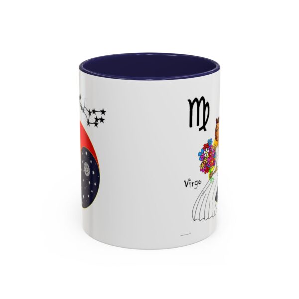 A mug with the zodiac sign scorpio on it.