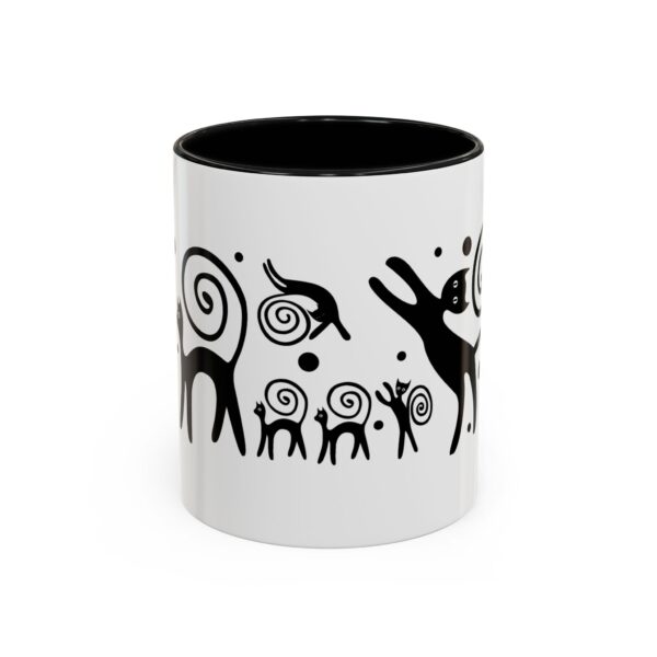 A mug with an animal design on it.