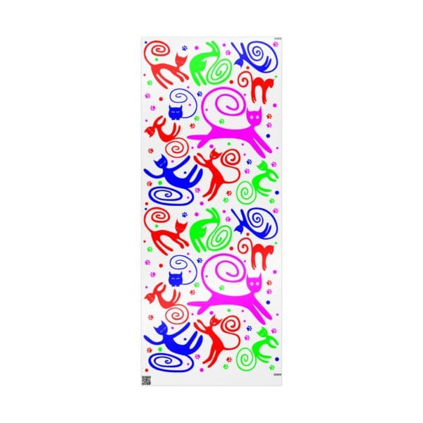 A white sheet with colorful animals on it