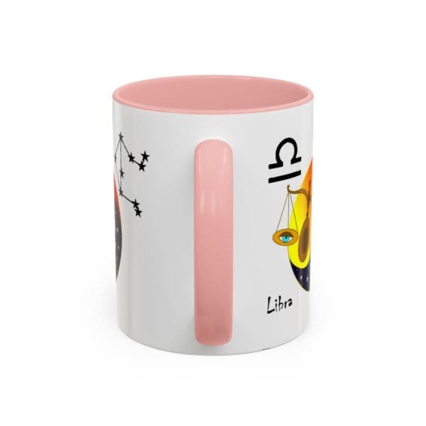 Astrology-themed mug featuring Libra design.