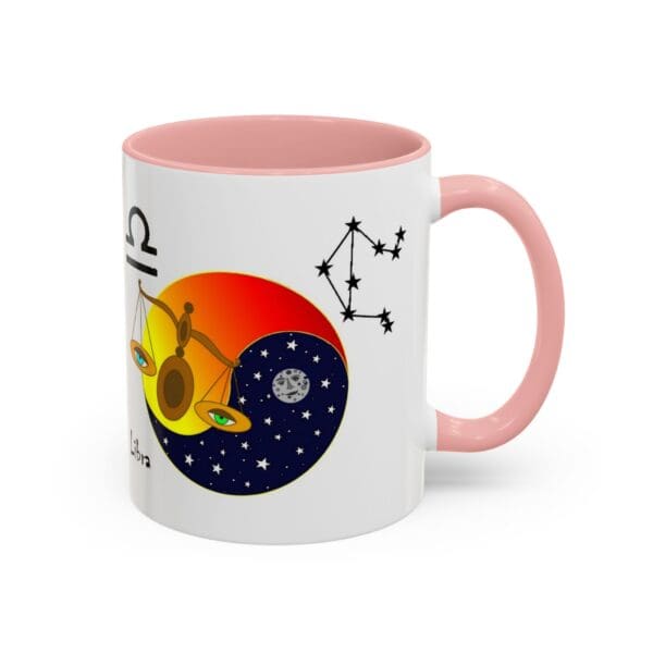 Astrology-themed mug featuring Libra design.